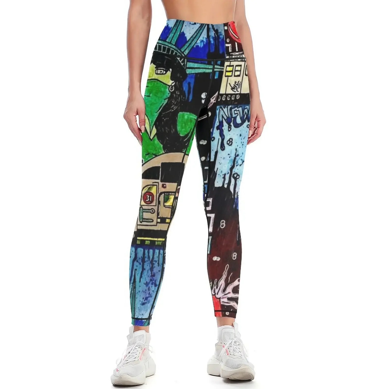 

New York Leggings gym wear Women's gym Womens Leggings