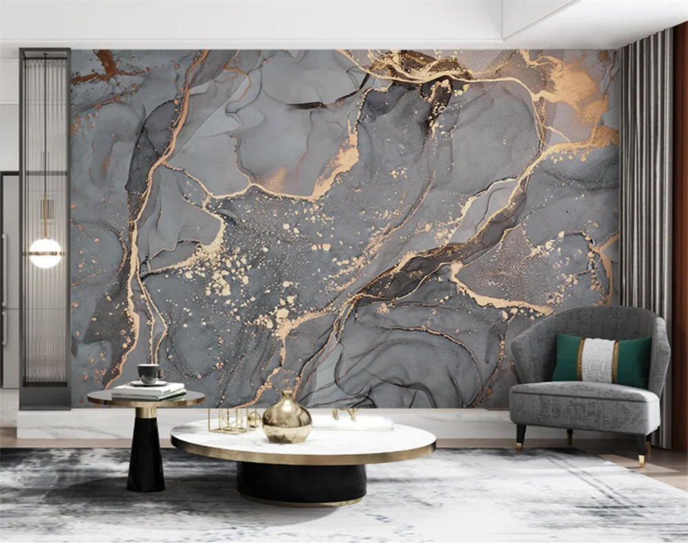 beibehang papel de parede Customized modern marble Nordic art abstract living room sofa decoration painting premium wallpaper