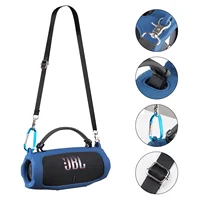 Altavoz Bluetooth portátil con funda de silicona, funda protectora suave con correa para el hombro para altavoz JBL Charge 6