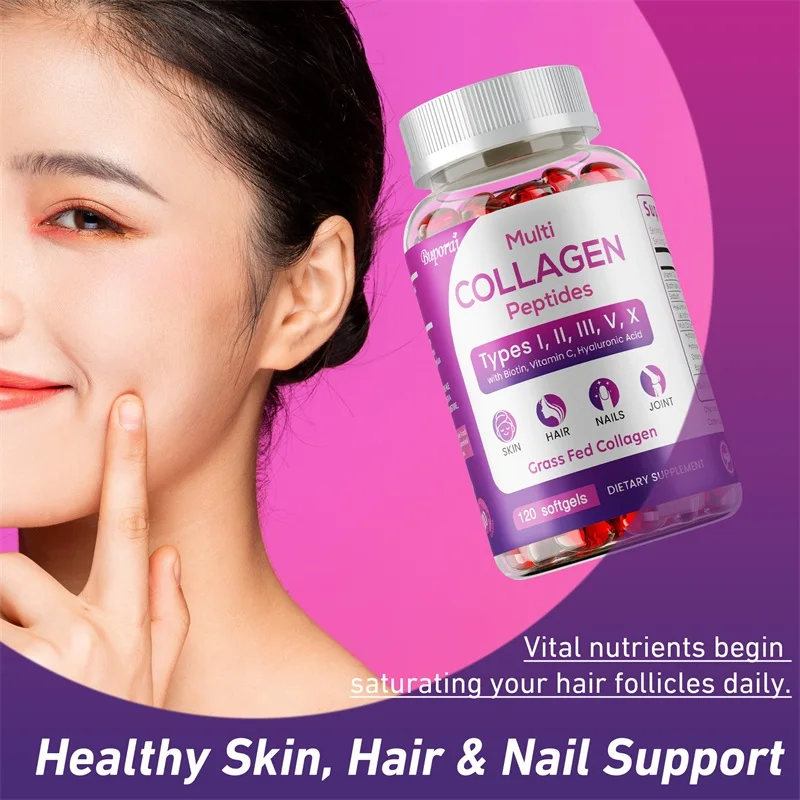 Collagen Peptides - Promotes Healthy Hair and Strong Nails, Improves Bowel Function and Digestion, Enhances Joint Flexibility