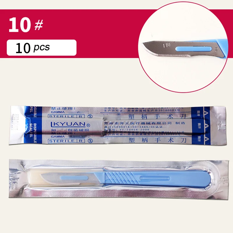 Disposable sterile surgical knife with independent sterile packaging