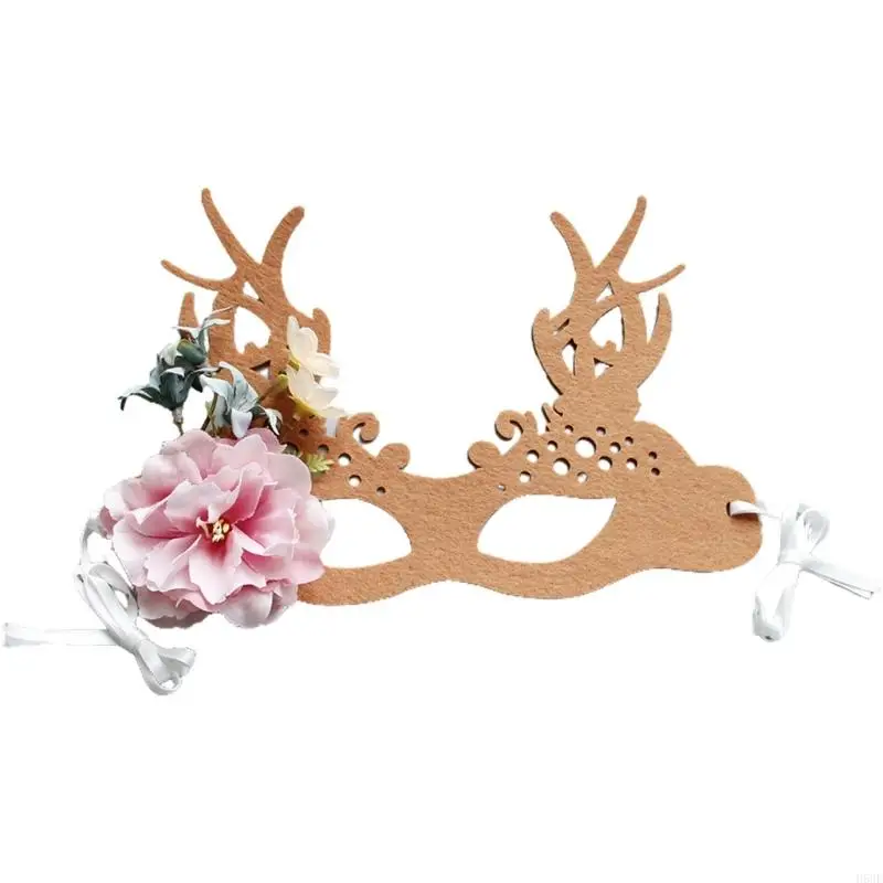 H58E Flower Eyasking for Women Cosplay, Proms, Sexy Eyemasker voor Masquerade Christmas