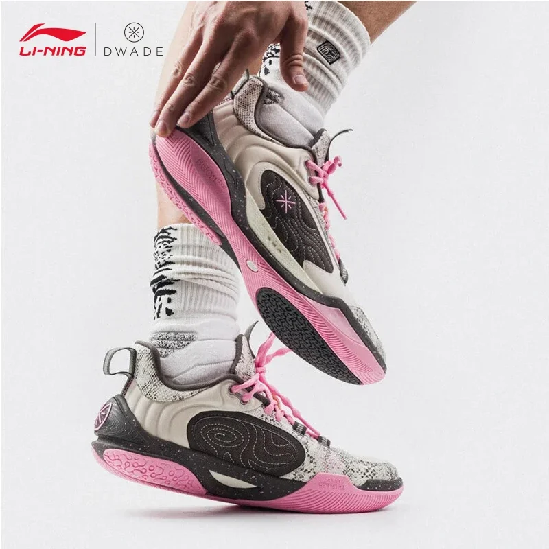 

LI-NING Wade ICE 2 V2 Men Professional Basketball Shoes BOOM Cushion Bounce Durable LiNing Sport Shoes ABPV001