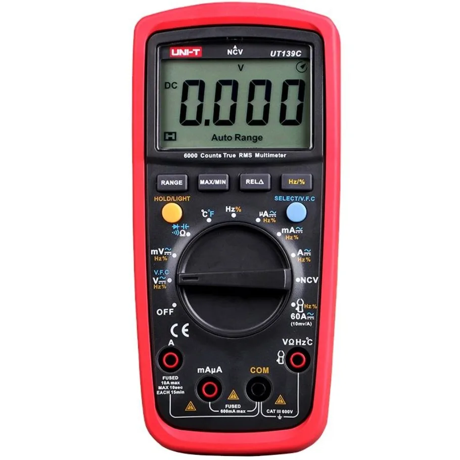 1PC NEW UNI-T UT139C True RMS LCD Digital Auto Range Multimeter AC/DC Teste Meter In Stock Original Box#familitrade