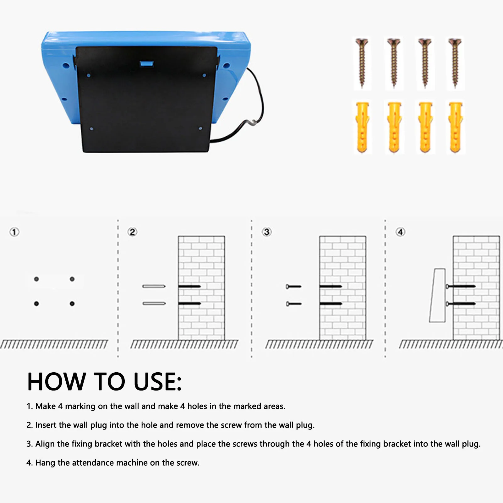 Employee Attendance Machine Fingerprint Face Recognition Password Time Attendance for Office