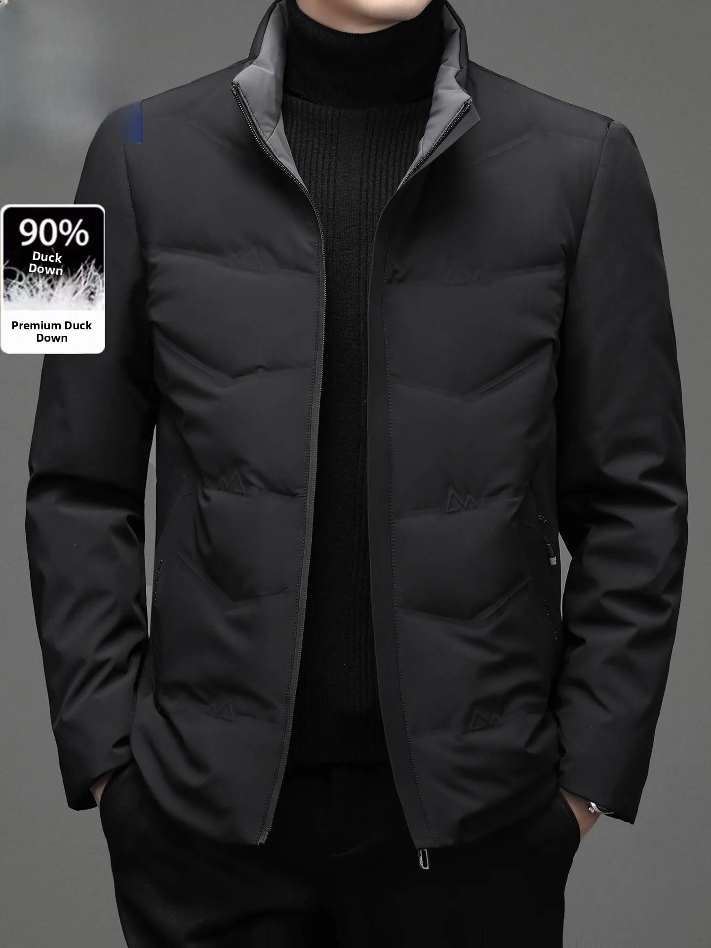 

Bla Du down Jaet Мужской повседневный воротник Thiened, теплая зимняя новинка Sle Woodpeer, брендовая деловая повседневная нейлоновая ткань