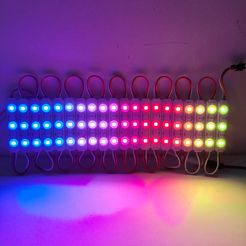 500 stücke WS2811 RGB LED Module Licht DC12V Wasserdichte Voll Farbe Werbung Lampe Shop Schild Brief Licht-box Dekoration