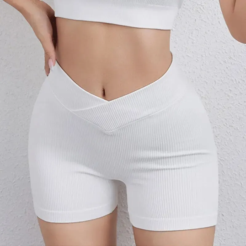 Women's Seamless Yoga Shorts High-Waisted Sports Leggings Running Sports Fitness Pants