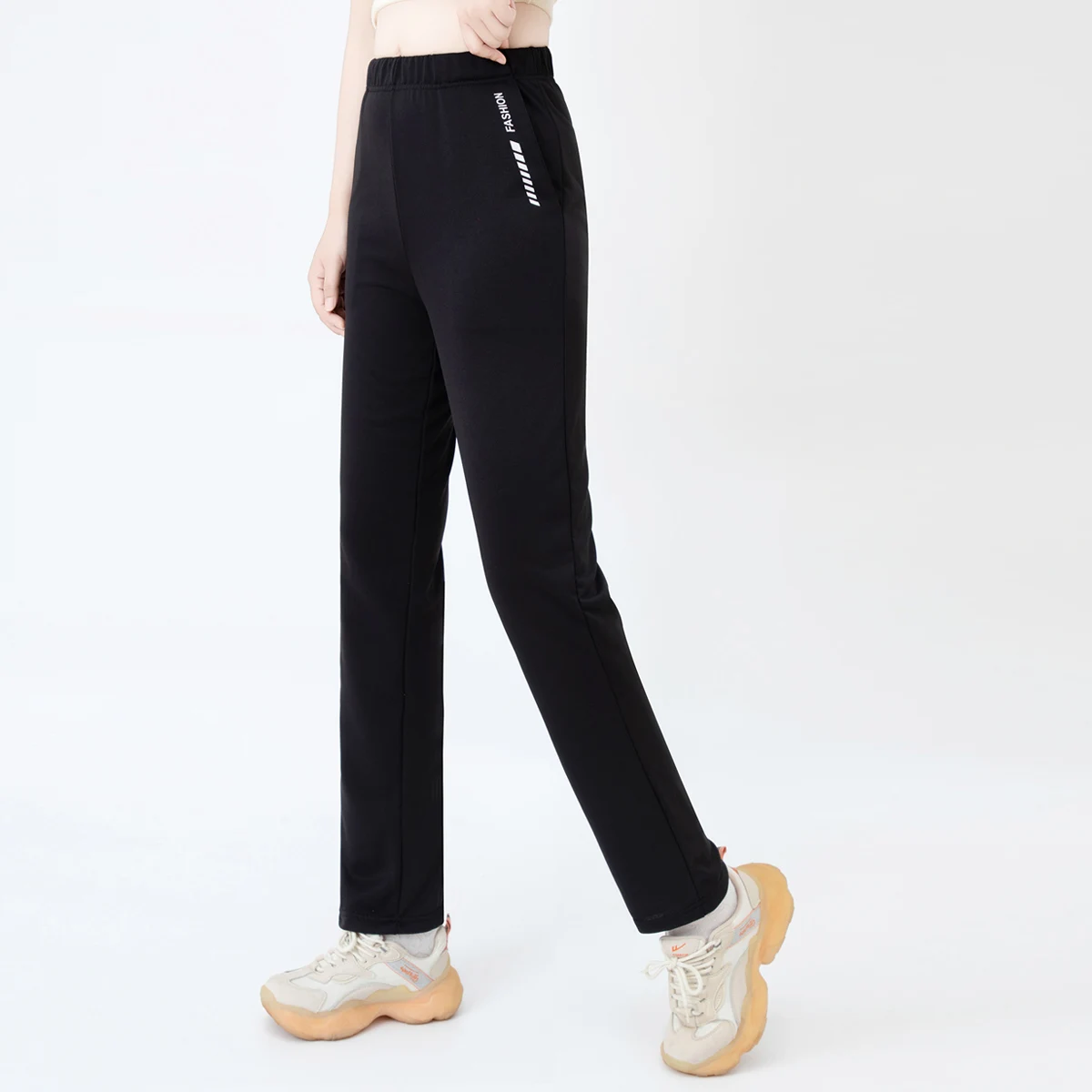 Herbst Neu 7-Farben Lässige Vielseitige Damenhose Bequeme Sportliche Hose mit Taschen Jogginghose für Teenager Gerade Hose – Detail 17