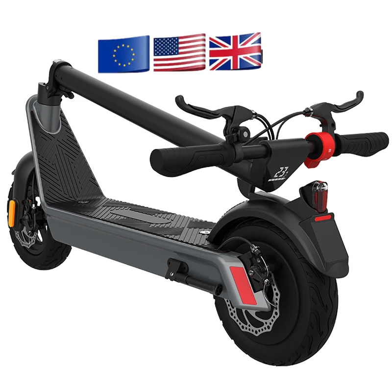 

EU US Uk Warehouse X9 Foldable 10Inch Electric Offroad Scooter With Big Wheel 200mm Pro Kick Scooter Rear Wheel Brake for Adult