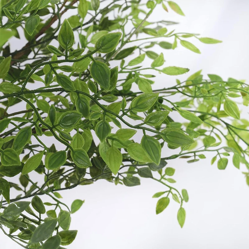 110 cm grüner künstlicher Eukalyptus-Pflanzenstrauß, künstliche Blätter für Hochzeitsdekoration, Heimdekoration, DIY-Vasenornament – Detail 3