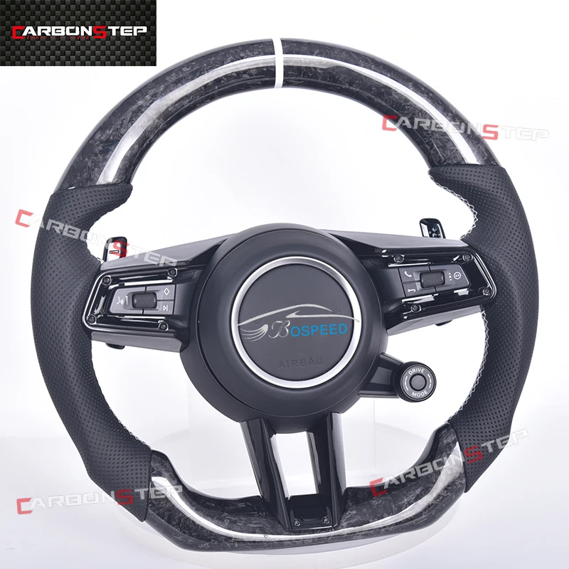 

Forged Carbon Fiber Steering Wheel For Porsche Cayenne Macan 997 Panamera 911 958 970 Taycan 996 981 971 991 986 Suede Leather