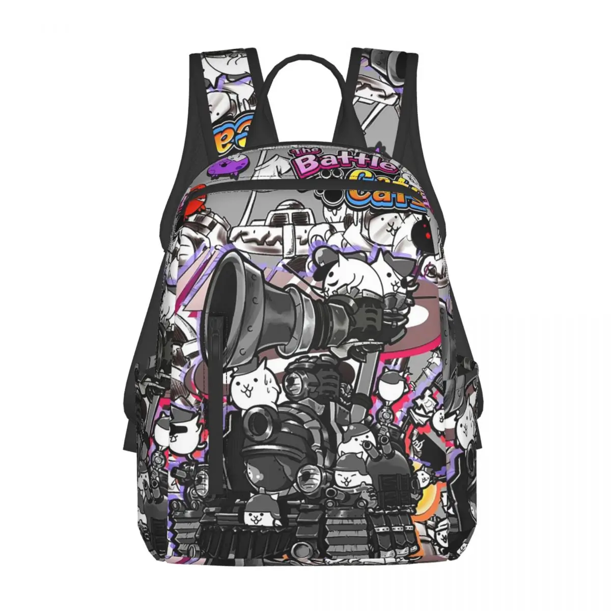 

Battle Cats Siege Engine Backpack Daypack Large Capacity Boys Girls BookBag School Bag Shoulder Bags for Men Women