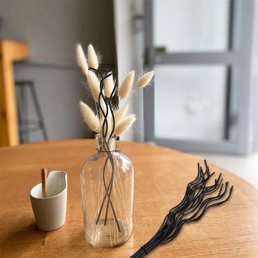 

20Pcs Black Reed Diffuser Sticks Rattan Aroma Diffuser Replacement for Home Bedroom Living Room Fragrance Essential Oil