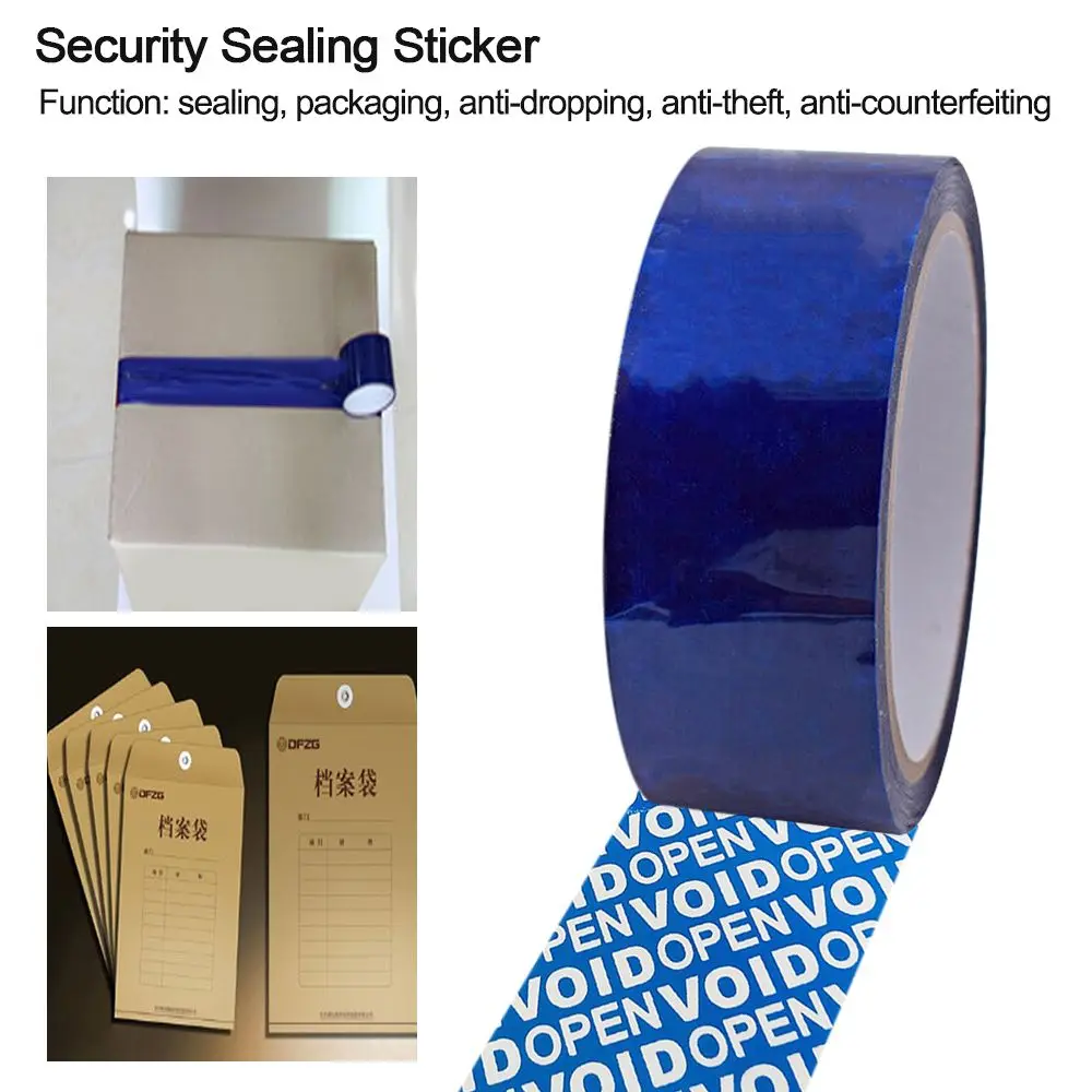 

50M Label Supplies Security Warranty Adhesive Tape Tamper Proof Anti-Fake Label Security Sealing Sticker