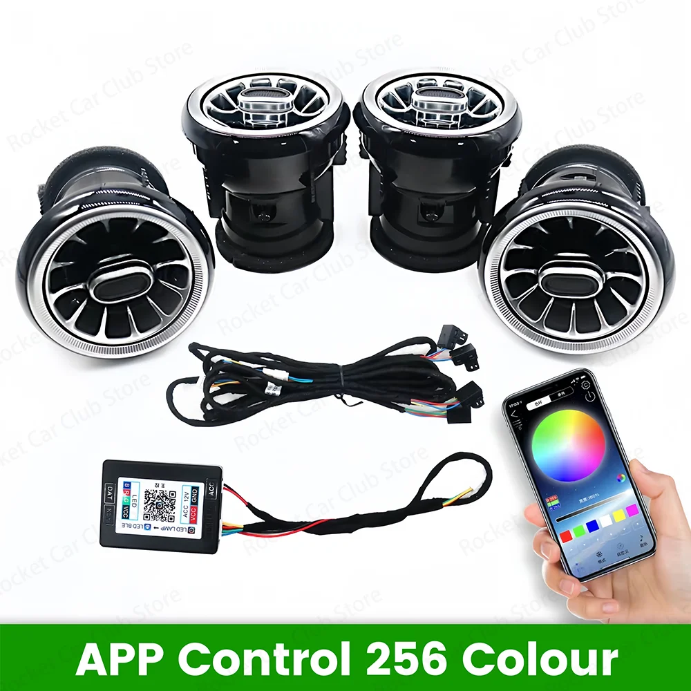 

LED Air Vents 256 Colours Ambient Light For Audi A3 S3 RS3 8V 8Y 8P 2004-2020 Car Dashboard Air Conditioner Outlet Nozzle Refit