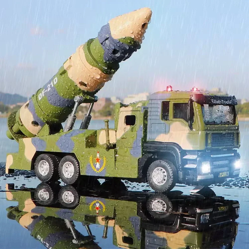 

Модель автомобиля-ракетки 1/50 DF 21D, магнитная модель, автомобили-ракеты из сплава со звуком, магнитная игрушка, подарок для детей на день рождения