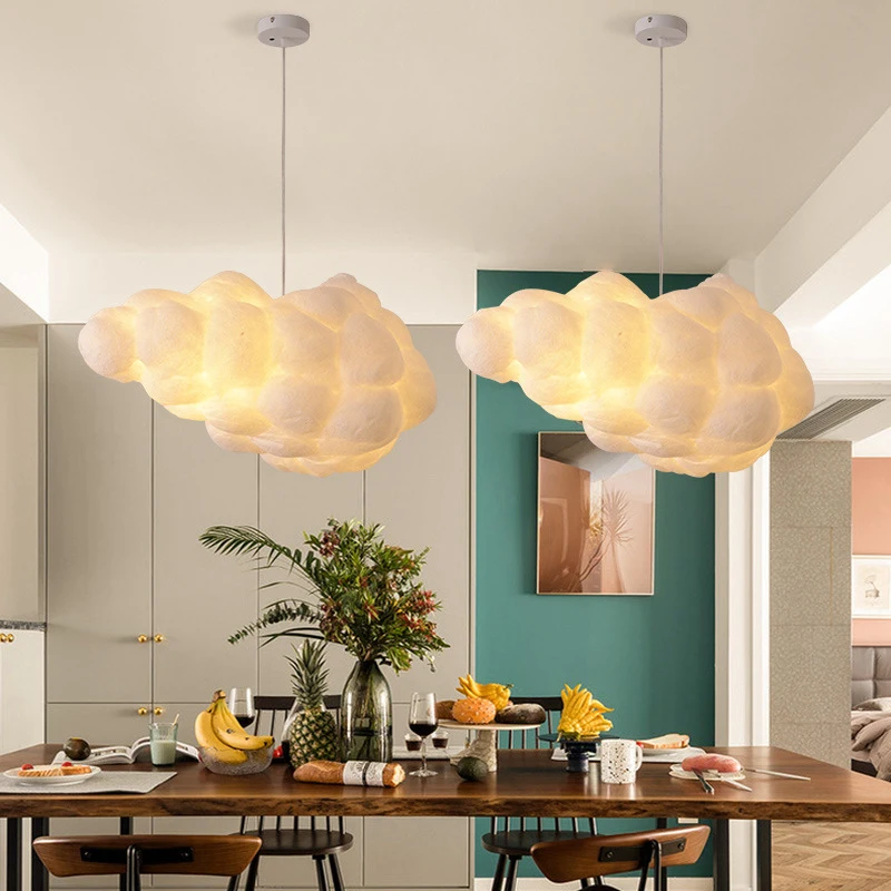 Softity oggetti di scena per matrimoni lampadari a forma di nuvola bianca centro commerciale luci Decorative a soffitto illuminazione dell'area di benvenuto per matrimoni