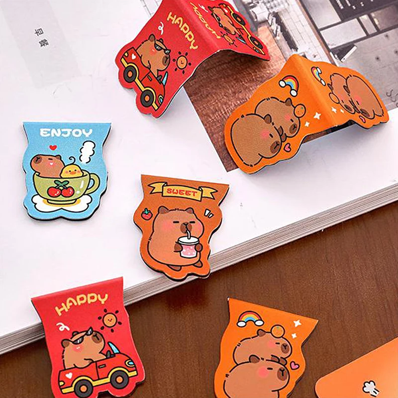 Marque-page magnétique mignon marsouin, pince à papier double face, fournitures scolaires et de bureau, 1 pièce