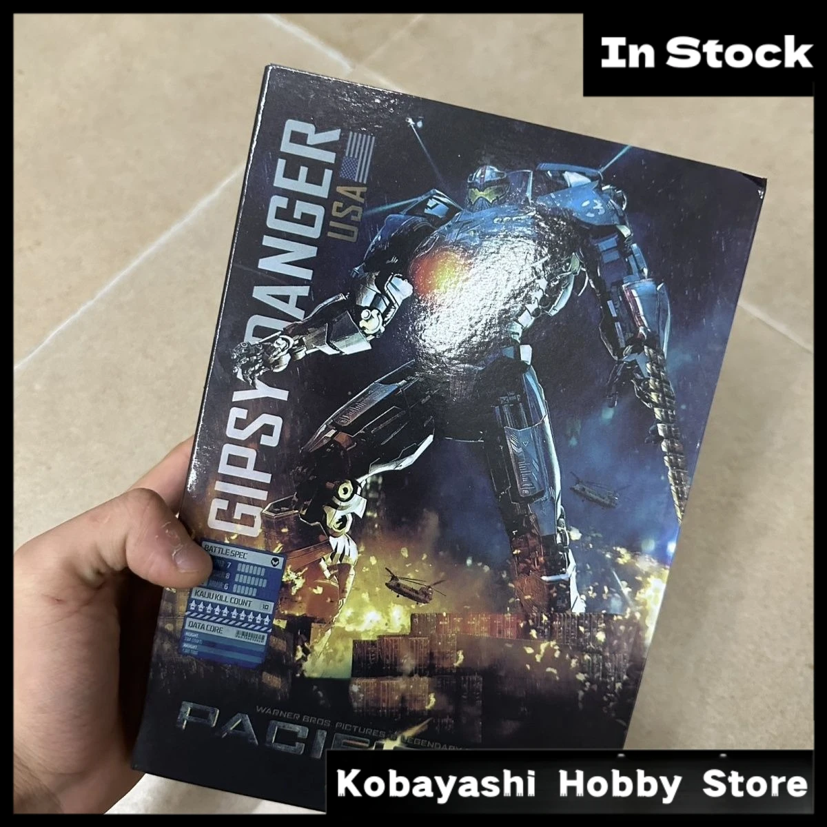 

In Stock Pacific Rim Deluxe Ver Light Up Gipsy Avenger Saber Athena Obsidian Fury Articulated Mecha Figure