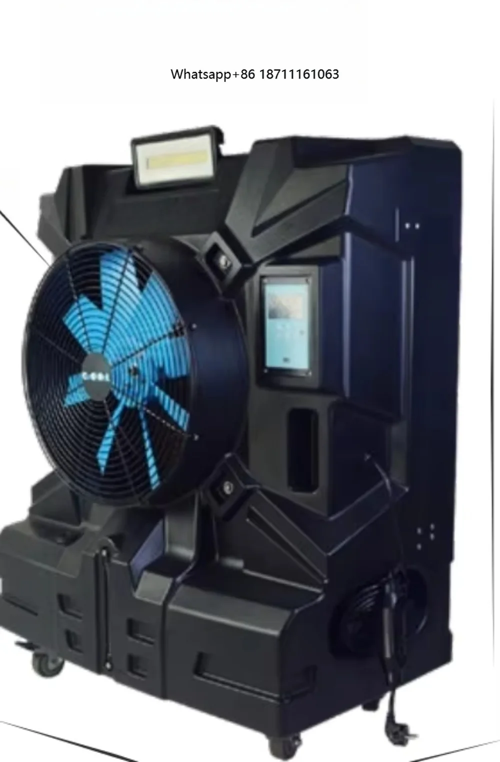 Industrial Turbo Evaporative Air Cooler Movable Desert Swamp Fan High Performance Workshop Blower with Wheels ETL CE