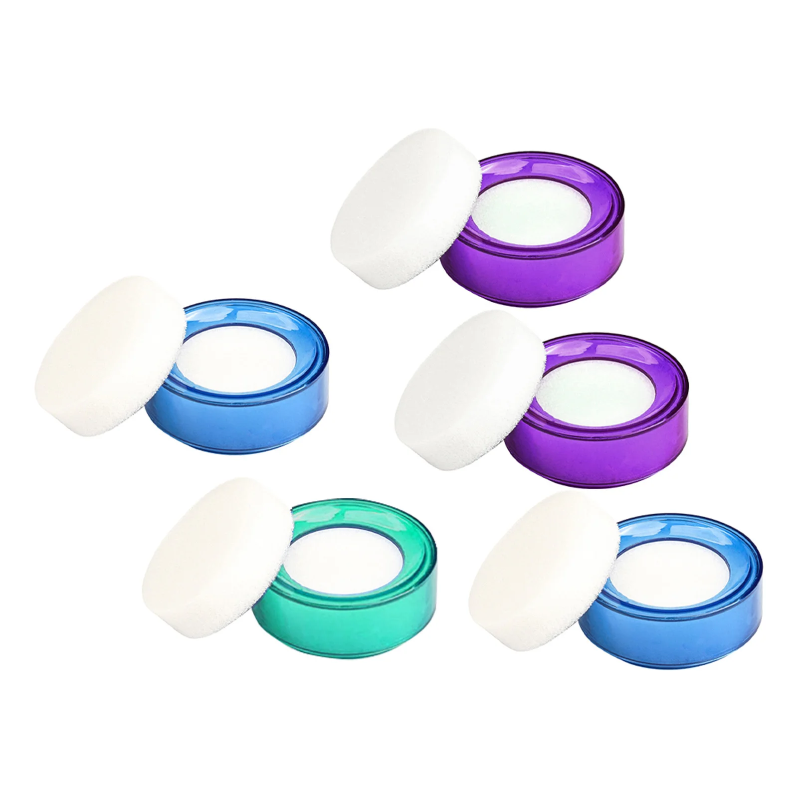 5Pcs Fingertip Moistener Professional Finger Wet Sponges Lightweight Easy Carry Store Perfect Workmanship Bank Supplies