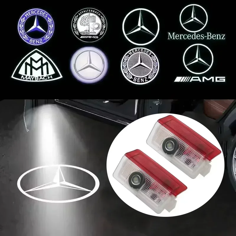 

LED Door Projector Logo - For Mercedes E W212/W213, C W205, A W177/V177, GLA/GLC, GLK W166 AMG Models decoration accessories