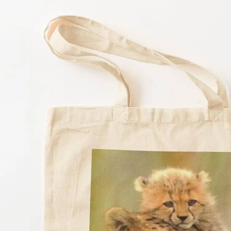 Sweet Cheetah cub hugging Momma Tote Bag hand bag bags luxury women Women bags tote bag university