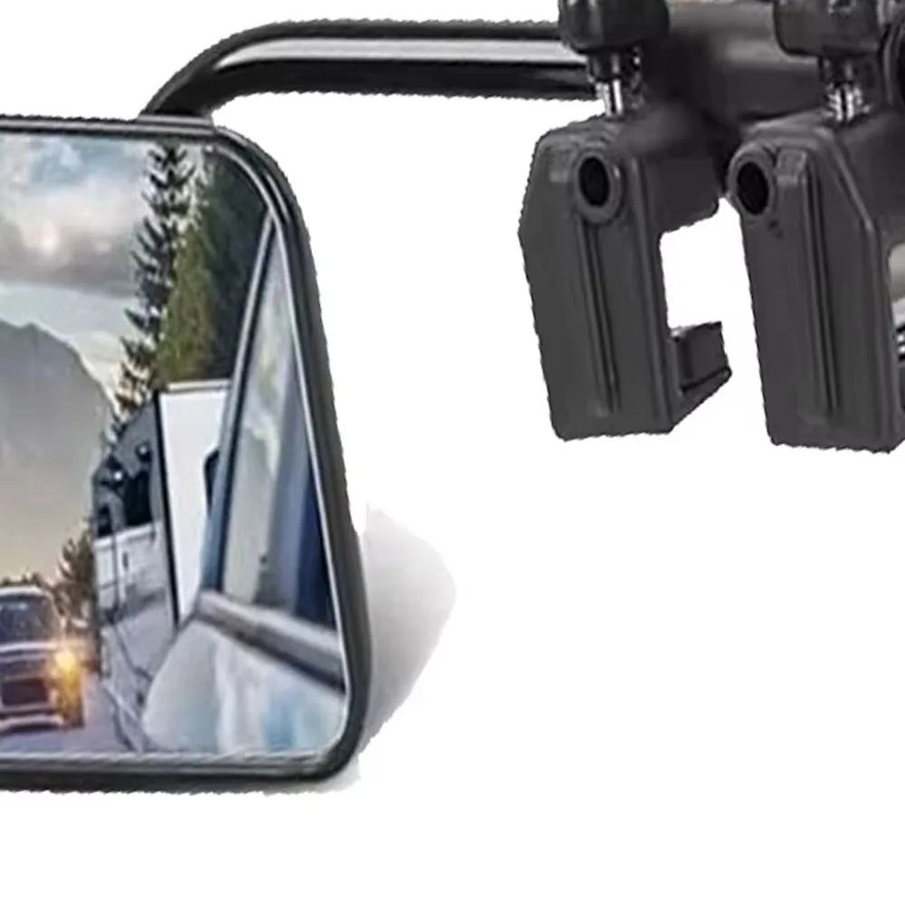 Universal Towing Mirrors Pair Caravan Wing Mirror Extensions with Clamps Safe Driving Mirror for Enhanced Visibility