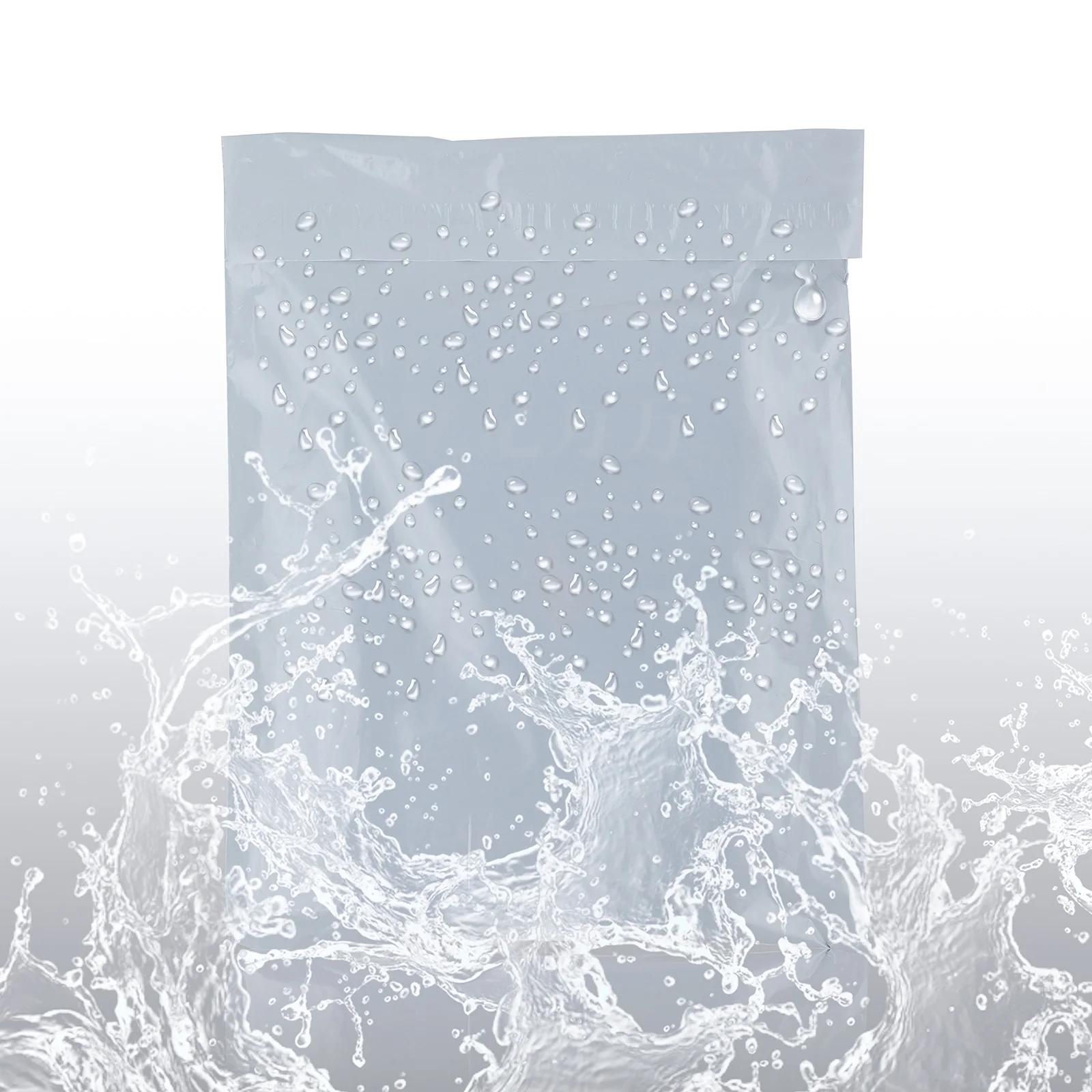 أكياس الشحن كامد البولي ايثيلين البلاستيك السريع المغلف تخزين أكياس بريد اللون الأبيض ذاتية اللصق ختم حقيبة البريد #3