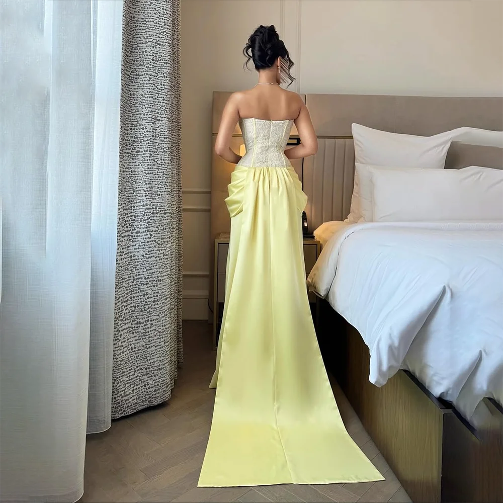 Elegant Sweetheart Neck Prom Dress Customized Sleeveless Lace Top Mermaid Backless Sweep Train Formal Party Dresses