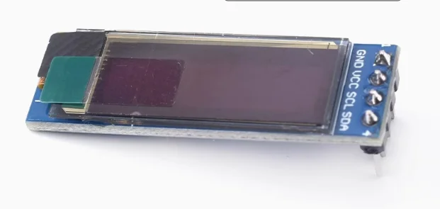Módulo de exibição OLED de 0,91 polegadas, tela LCD de 128644, IIC/SP de 4 pinos