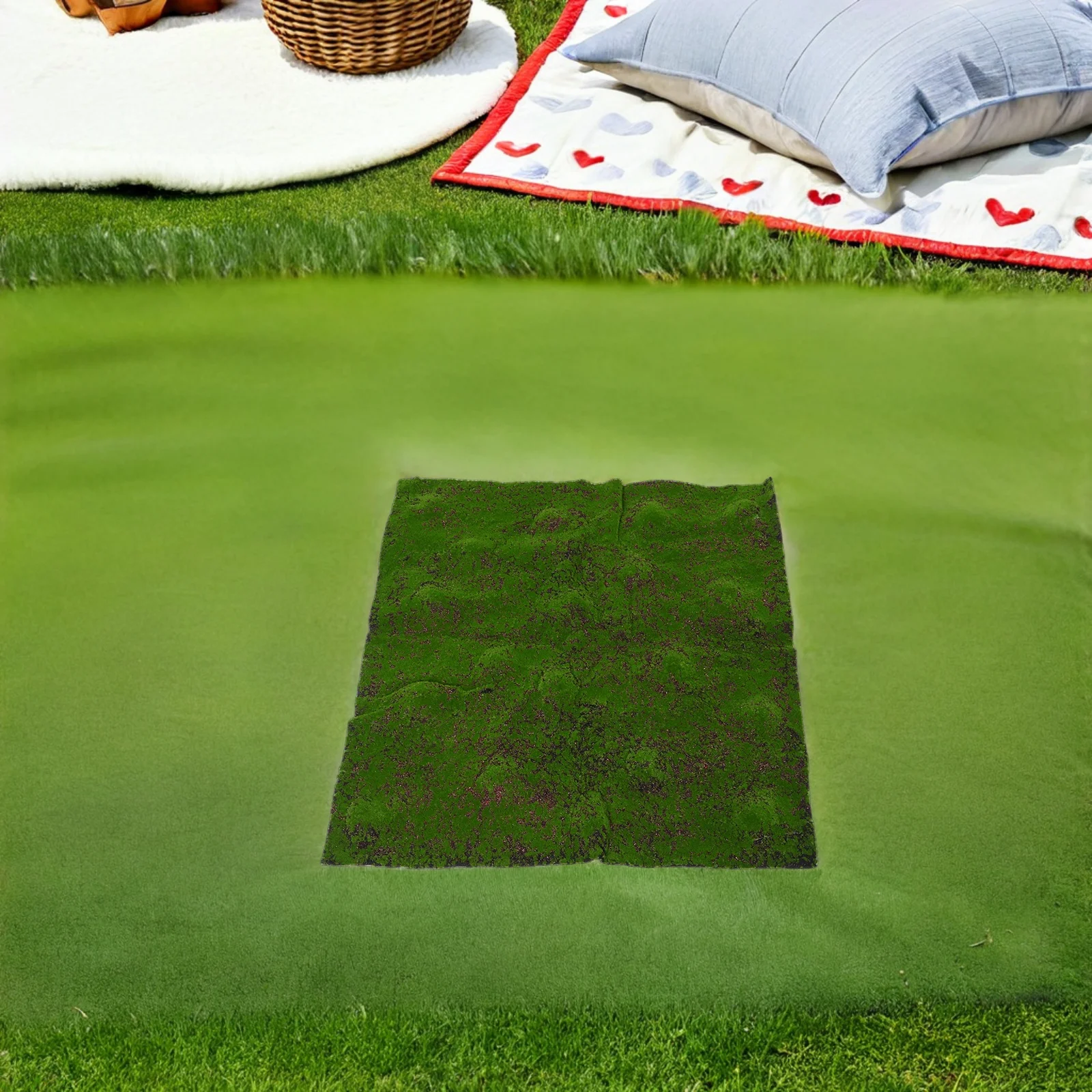 39.3X39.3 بوصة ورقة الطحلب الاصطناعي فو سجادة من الحشيش الصناعي للنباتات الداخلية محاكاة العشب ديكور الحرفية الزفاف المنزل مكتب Diy بها بنفسك عالية #1