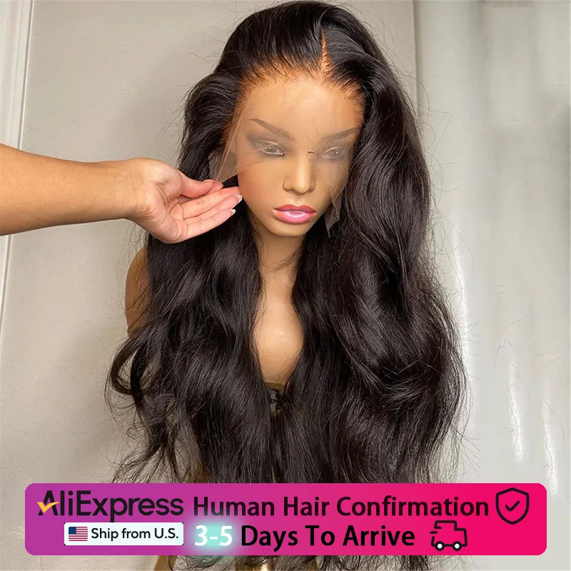 40 Inch Body Wave 13x6 Hd Lace Frontal Wig Human Hair 360 Brazilian Pre Plucked Lace For Women 13x4 Lace Front Wigs 250 Density