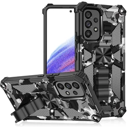 Military grade Camouflage Case for Samsung galaxy A16 A06 A13 A33 A53 A32 A52 S21 S22 S23 S24 S25 Ultra Built-in Kickstand Case