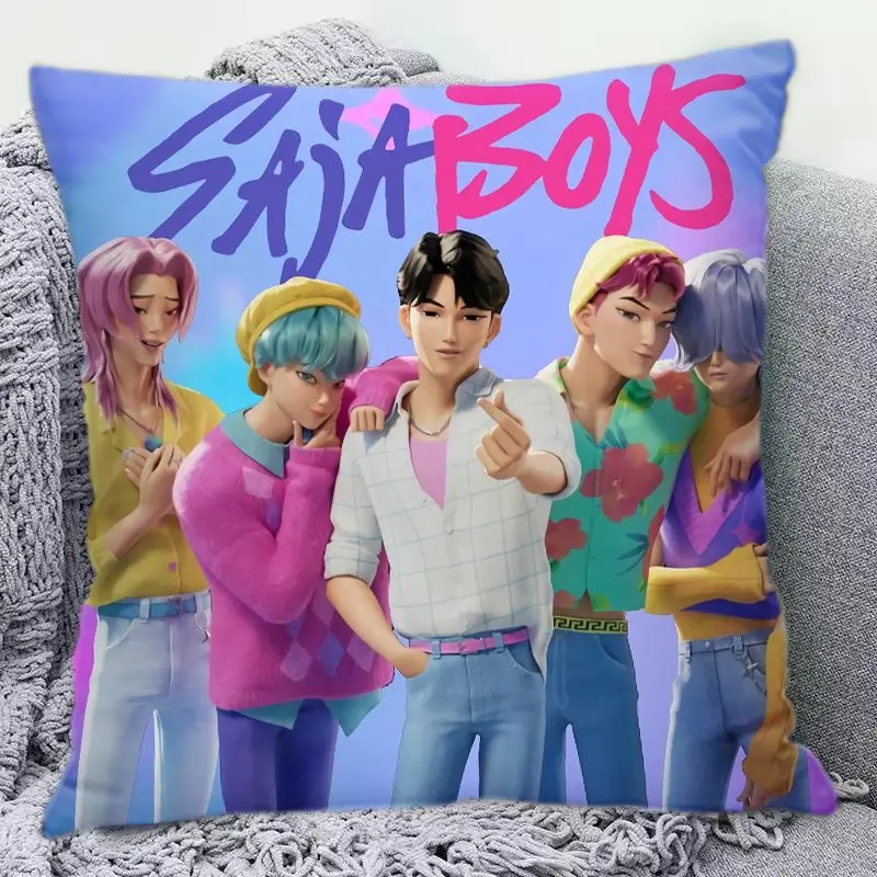 หมอนอนิเมะนักล่าปีศาจ หมอนตกแต่งบ้าน พิมพ์ลายสองด้าน หมอนทรงสี่เหลี่ยม สำหรับโซฟา ตกแต่งห้องนอน พร้อมไส้หมอน