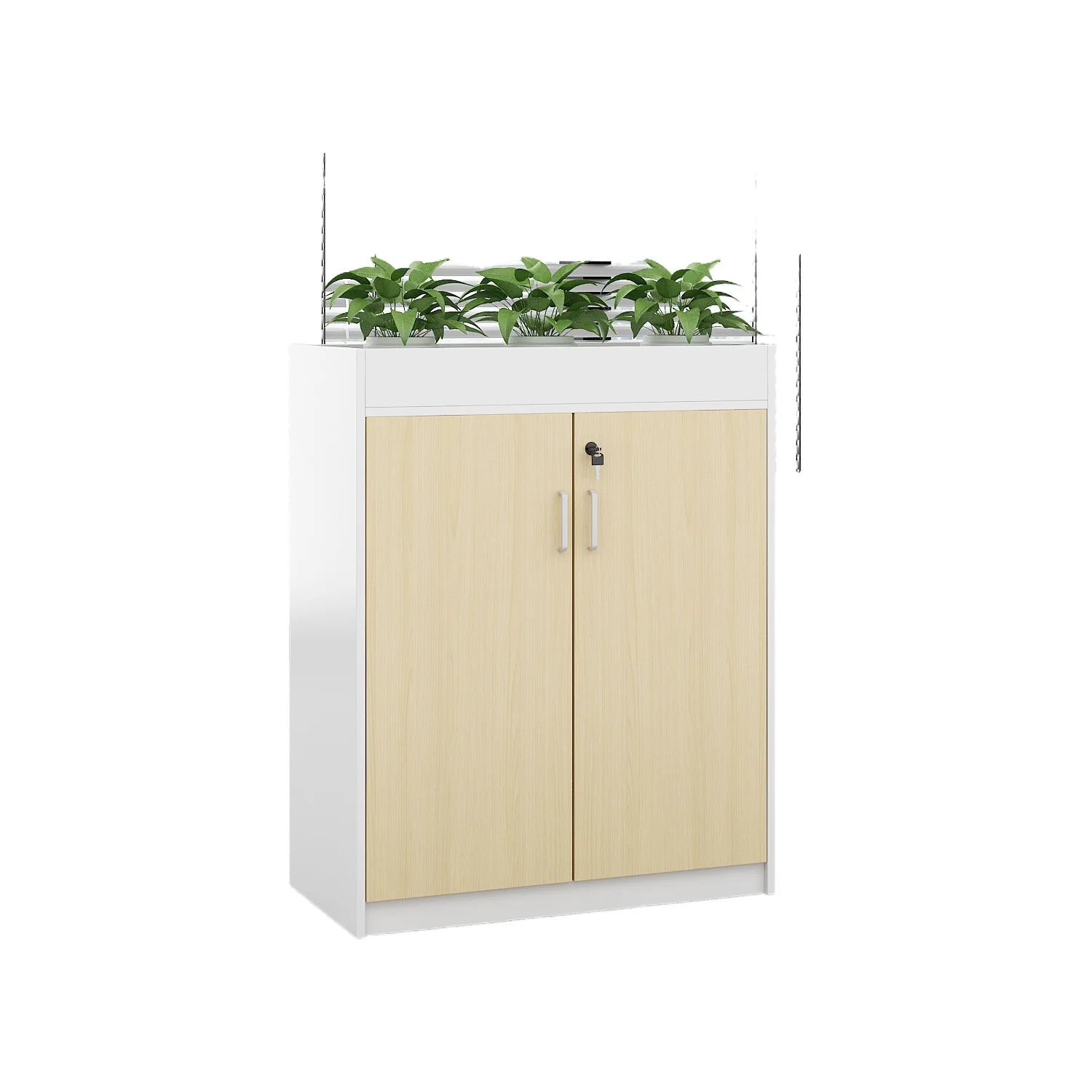 LMM simple modern file, low cabinet, storage, flower groove, flower and wood furniture