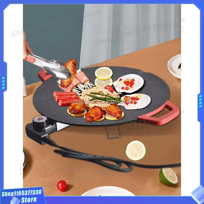 Mini Electric Grill Pan Non Stick BBQ Skewers Pot Multifunctional Grilled Family Outdoor Picnic Portable Cooking Machine 6