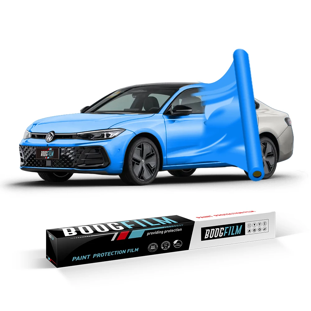 

Boogfilm 1.52x18m/Roll Anti-Scratch High Glossy Colorful High Gloss Auto Full Body Car Wrap Vinyl Film