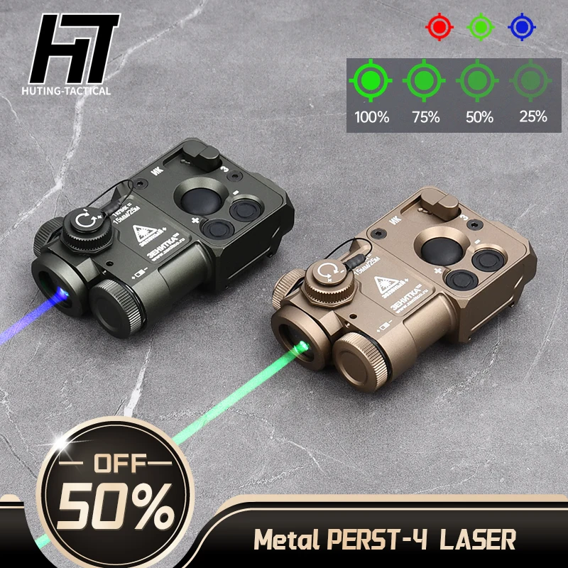 Metal Zenitc PERST 4 Laser COMBINED DEVICE GEN.3.0 Tactical Perst4 Green IR Laser Adjusting Strength Power&Zeroing AR15 AK47 M16