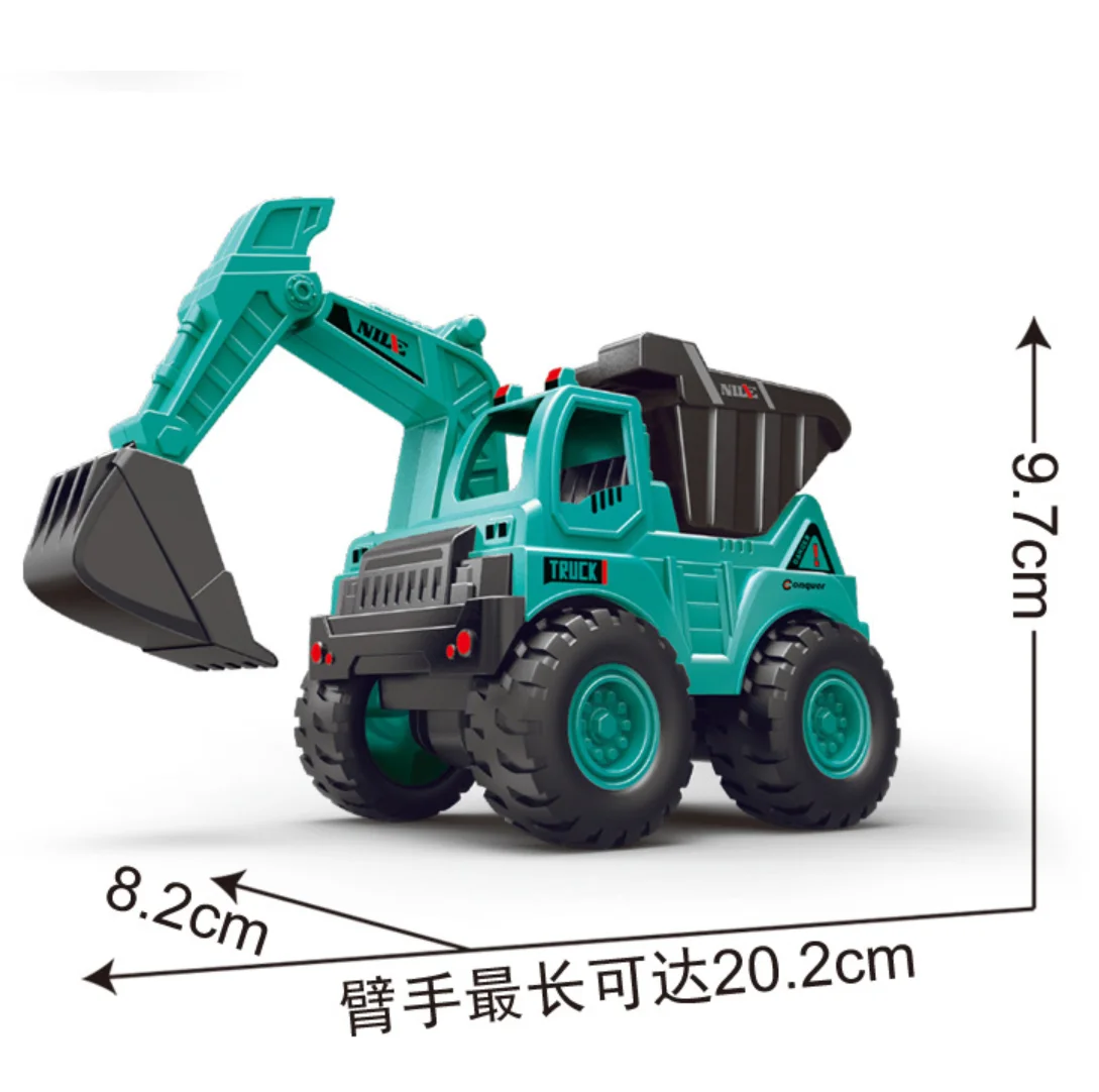 Pelle à inertie camion à benne basculante ingénierie voiture Simulation modèle enfants garçon jouet voiture cadeau d'anniversaire B206