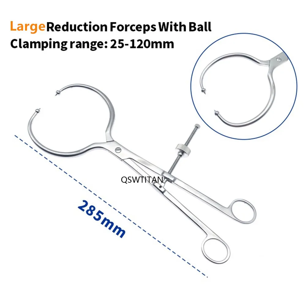 Imagem -04 - Apontou Redução Fórceps com Bola Instrumentos Ortopédicos Aço Inoxidável