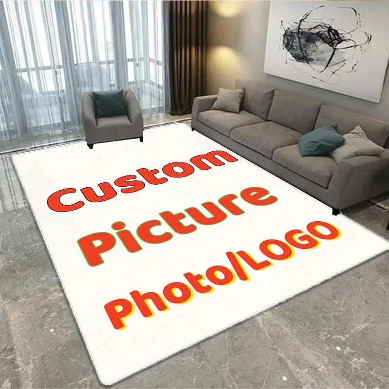 Custom Carpet Rug Printed Rectangle Area Rugs for Adult Yoga Mats Living Room Decorative Dropshipping Personalized Doormat