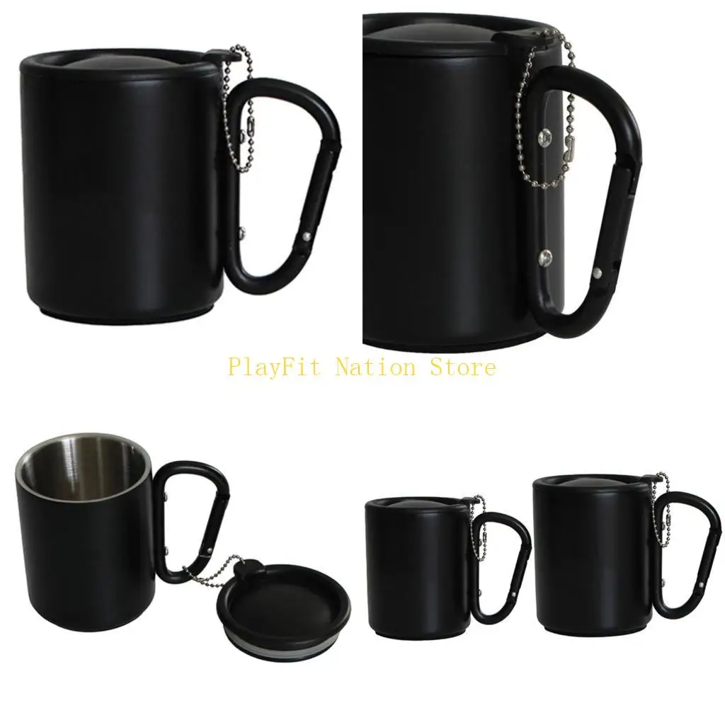 

242F Travel Coffee Mug Insulated Mug Portable Compact Camping Cup Dishwasher-Safe