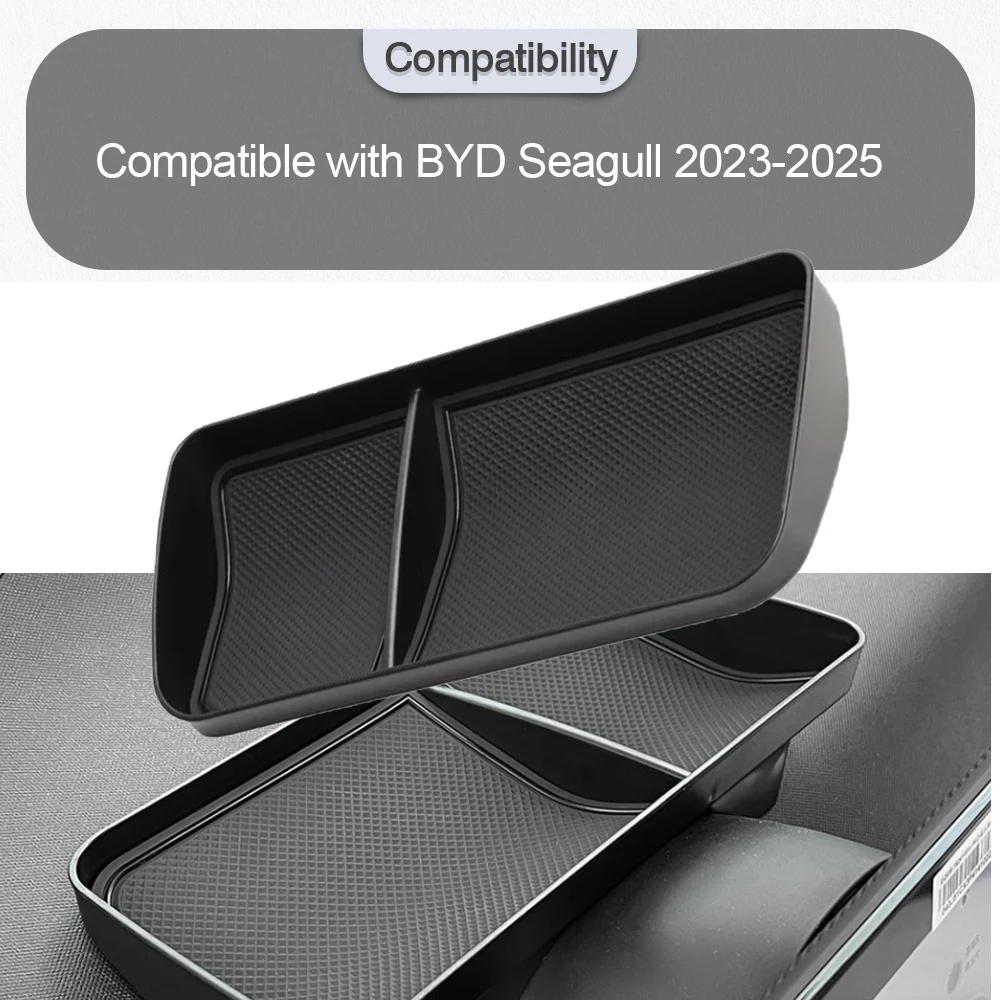

For BYD Seagull 2023 2024 2025 Dashboard Storage Box Central Control Screen Storage Box Car Interior Dashboard Storage Tray
