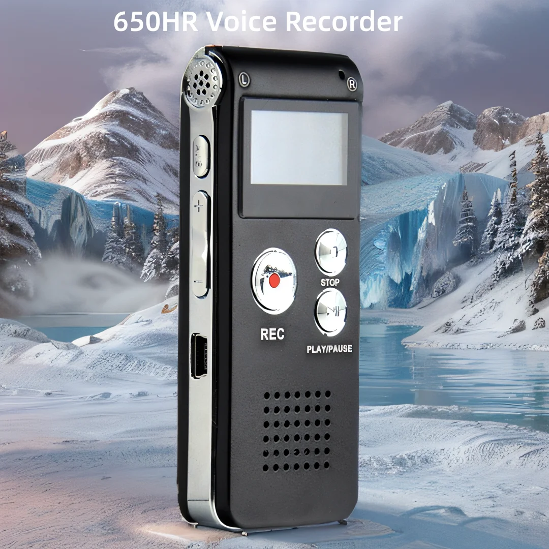 

Multifunctional Rechargeable 8GB 650HR Digital Audio Voice Recorder Dictaphone MP3 Player