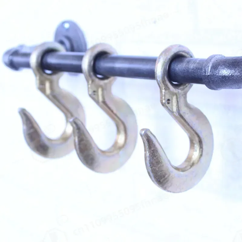 Wrought Iron Wall Hook Heavy Duty Metal Hanger for Kitchen Mop Clothes Towel Creative Decorative Door Hanging Organizer