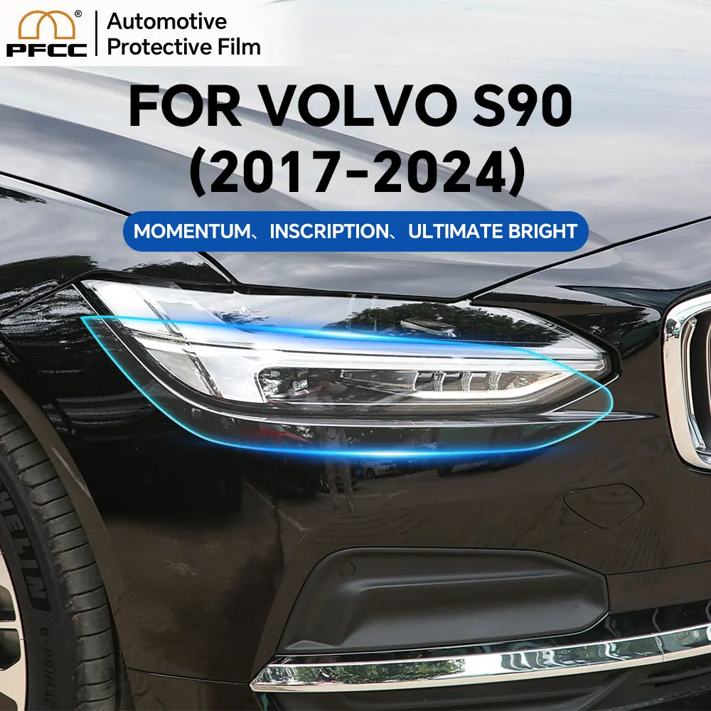 

PFCC for Volvo S90 Inscription 2017-2024 Precut Headlight Rearview Film Car Bra Clear PPF TPU Paint Protection Film Anti Scratch
