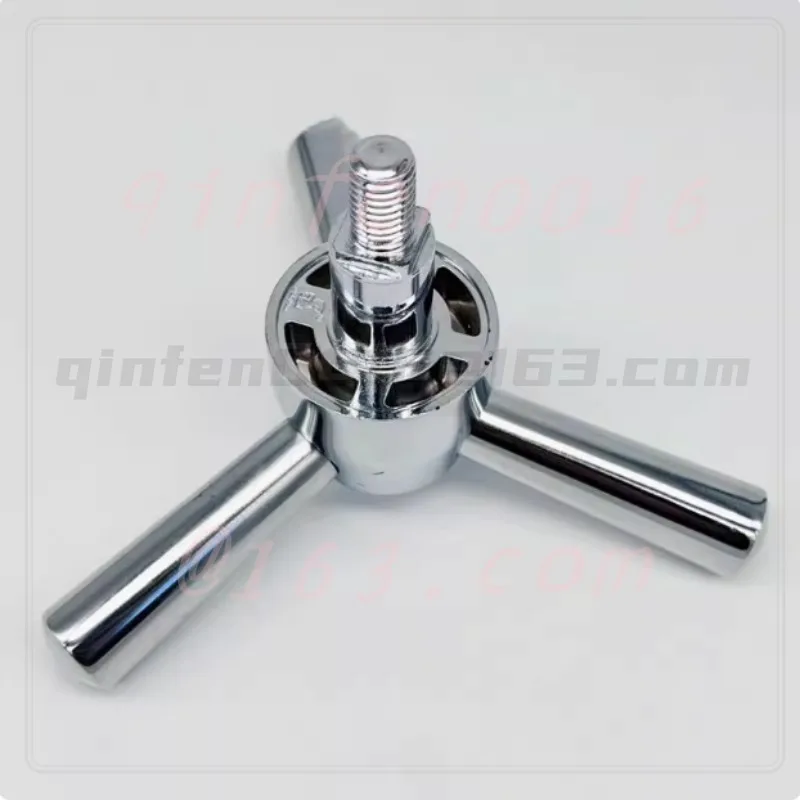 

For Old-style Mechanical Metal Chrome Plated Lock Gun Cabinet Handle Safe Vault Door Three-point Handle Triangle Handle
