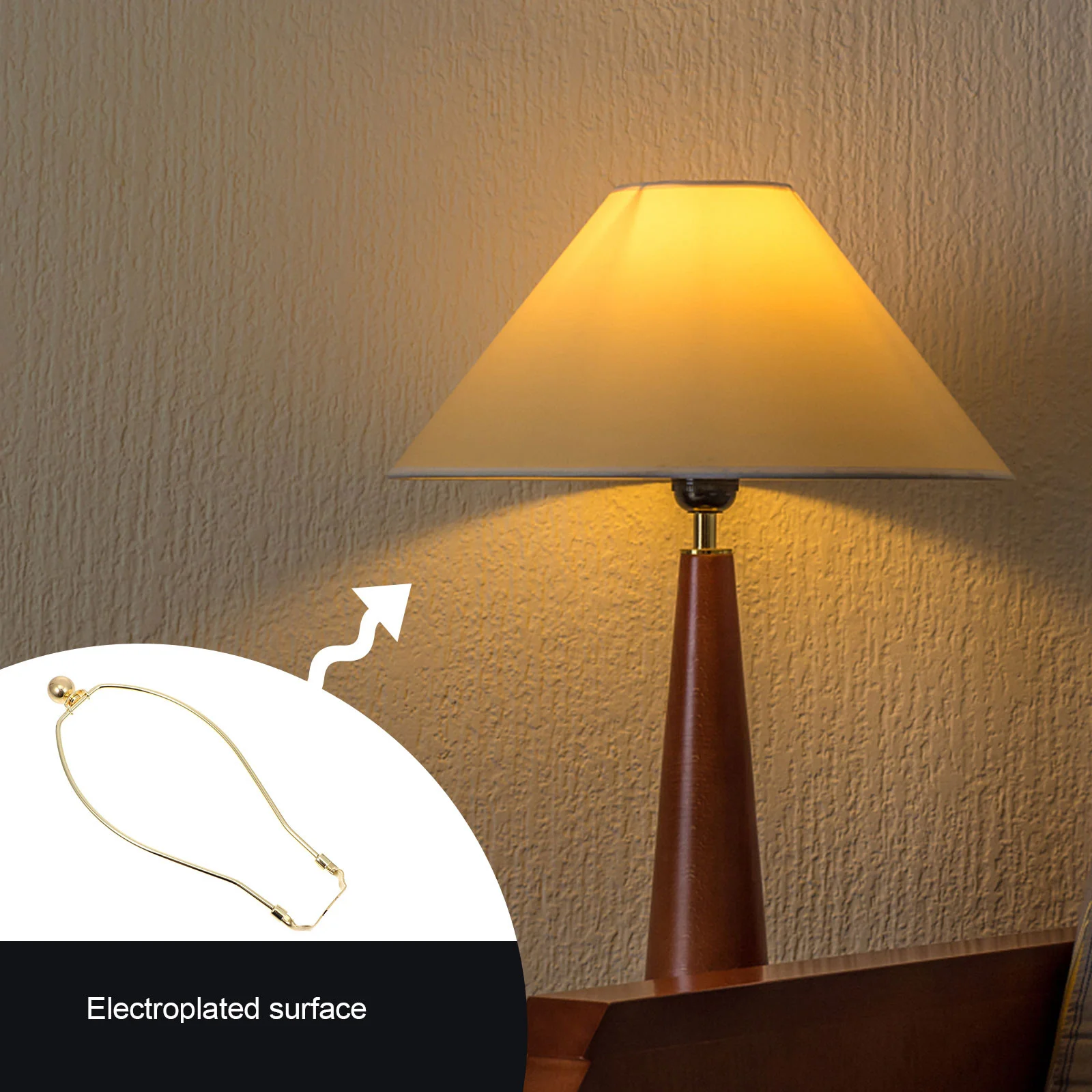 

2 pcs Lamp Shade Holder Stainless Steel Lamp Harp Bracket For Table Floor Crystal Lamps Home Living Room Cafe Lighting Fixture